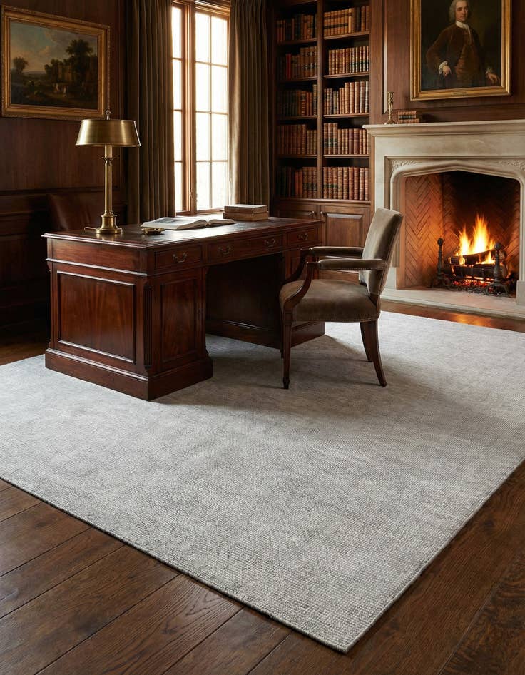Detail image of 7' 10 x 10'  Hand Woven Jill Zarin English Manor Farmhouse Wool Rug