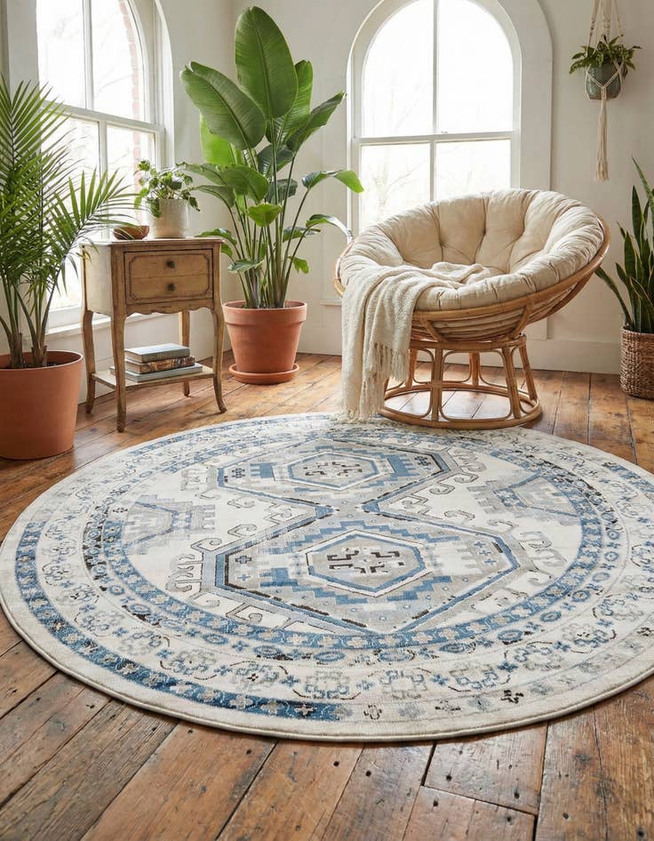 Detail image of 7' 10 x 7' 10 Charlotte Round Rug