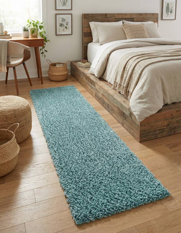 Detail image of 2' x 8' Zermatt Shag Runner Rug