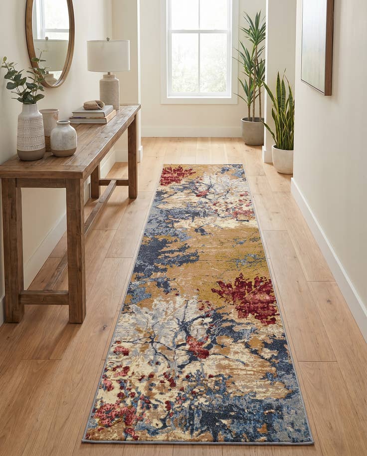 Detail image of 2' 7 x 10' Easy-Clean Modern Indoor / Outdoor Runner Rug