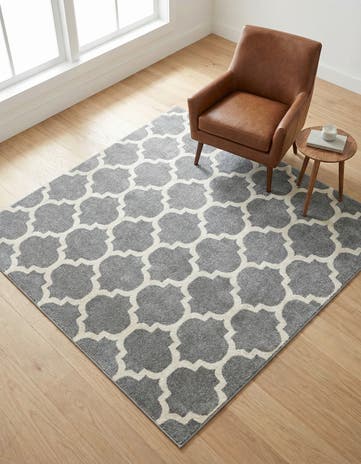 6' x 6' Lattice Square Rug