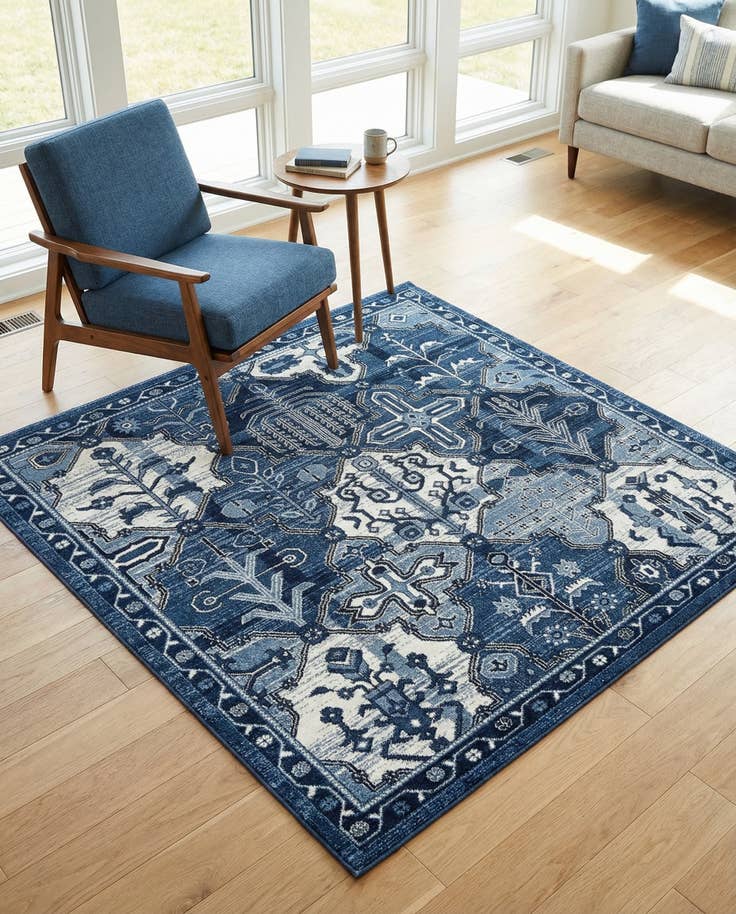 Detail image of 6' x 6' Miranda Square Rug