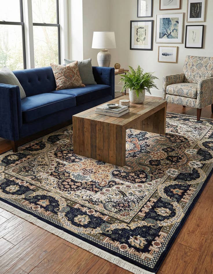 Detail image of 7' 1 x 10' Nain Design Rug