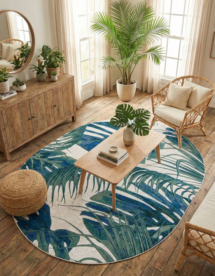 Detail image of 7' 10 x 10' Blossom Oval Rug