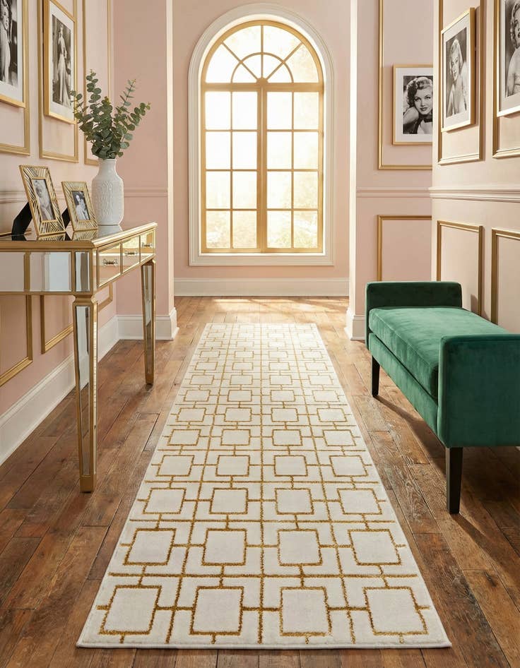 Detail image of 2' 7 x 12'  Marilyn Monroe&trade; Glam Deco Runner Rug