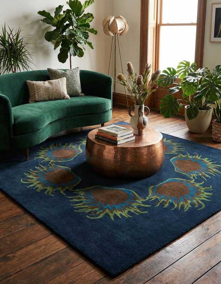 Detail image of 7' 5 x 7' 7 Luna Square Rug