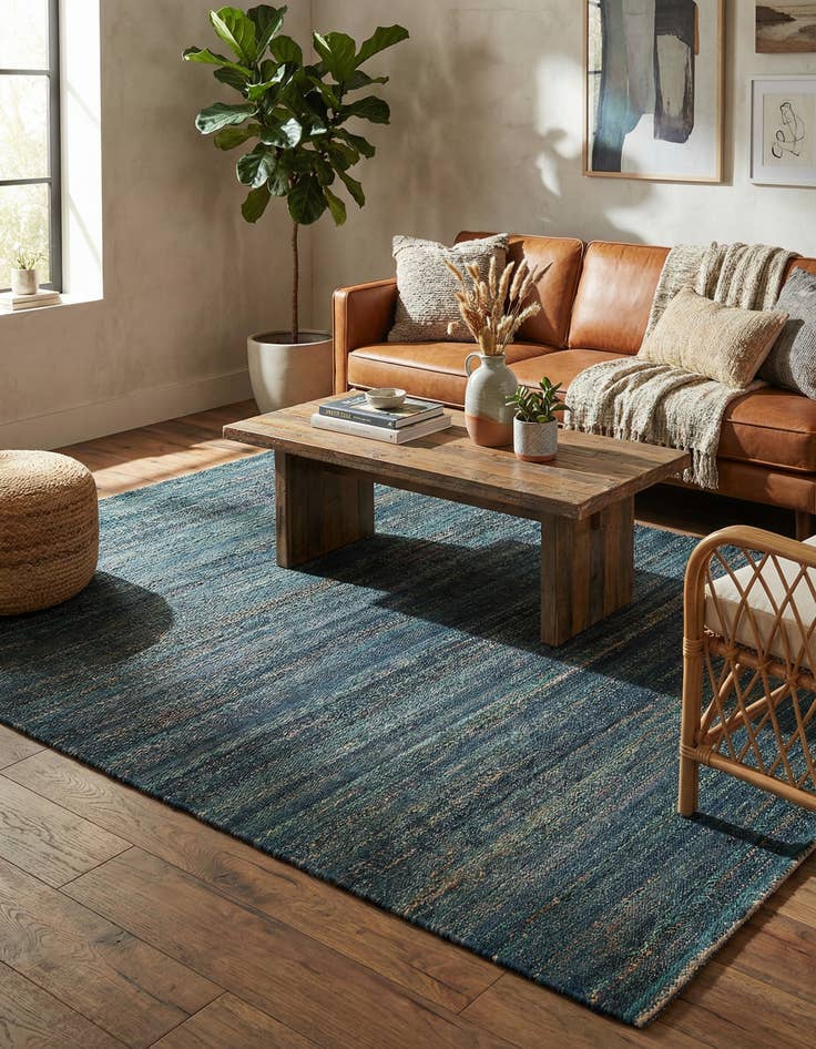 Detail image of 7' 10 x 10'  Hand Woven Palm Beach Jute Rug