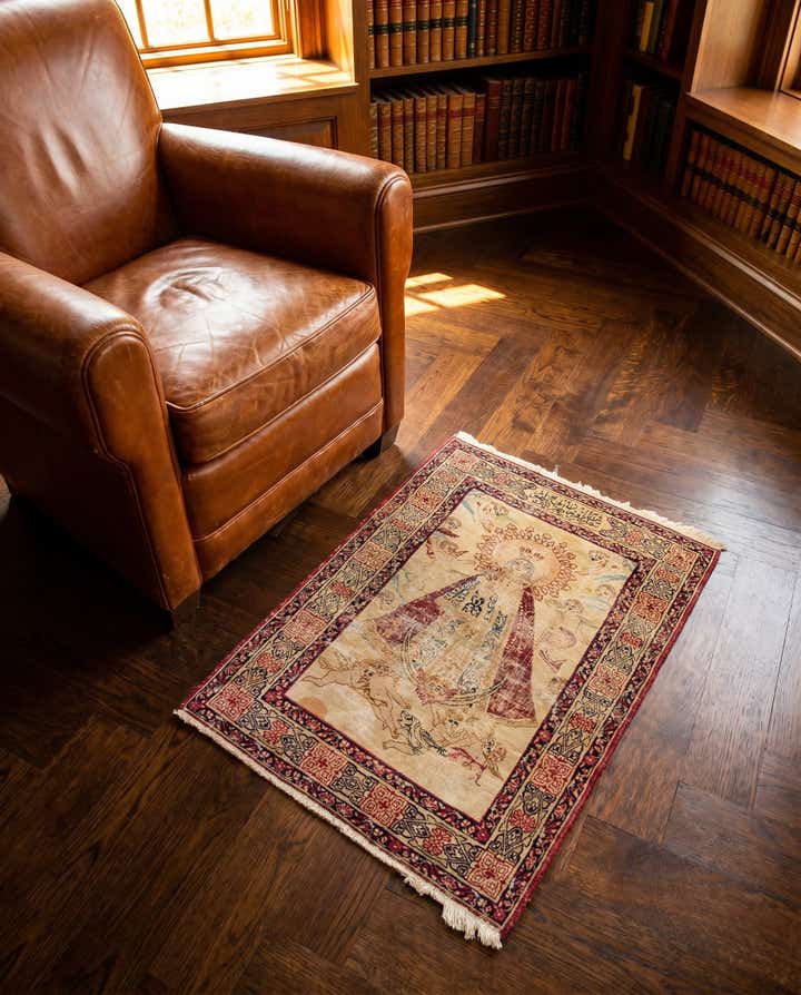 2' x 3' Hand Knotted Kerman Persian Rug