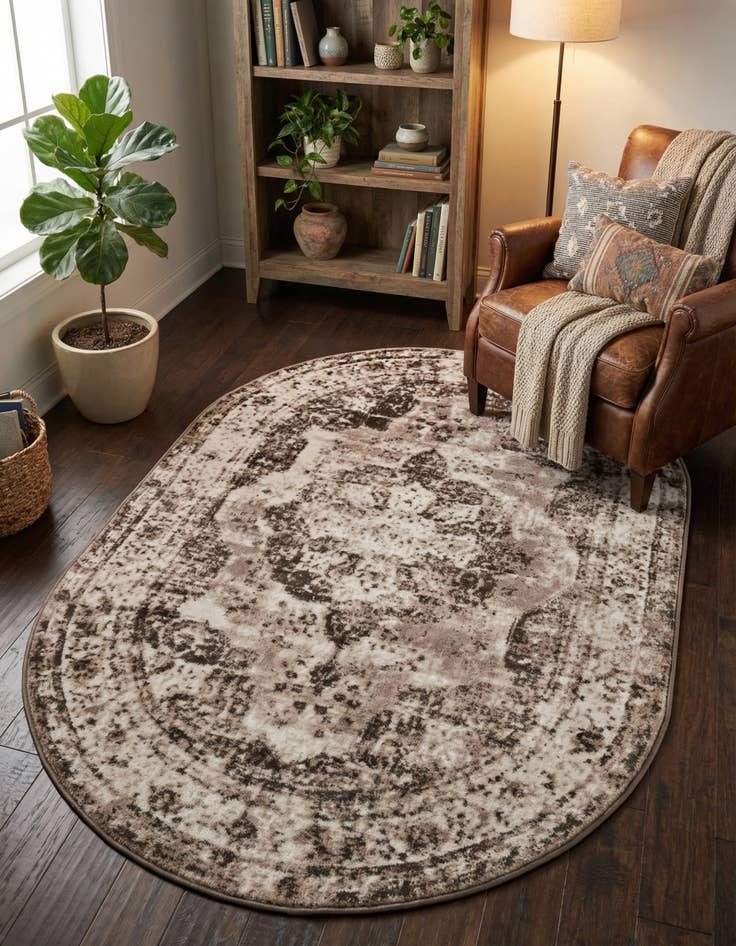 Detail image of 4' 1 x 6' 1 Monte Carlo Oval Rug