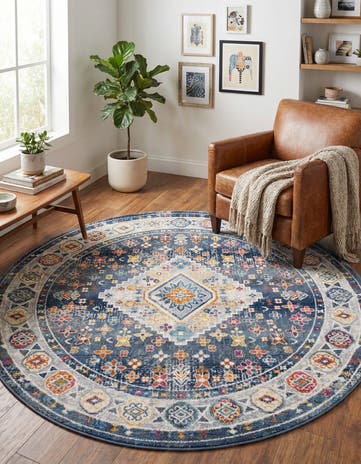 5' x 5' Budapest Round Rug