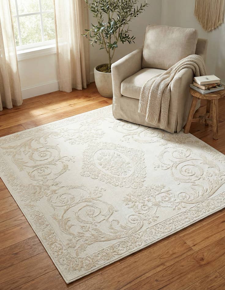 Detail image of 5' 3 x 5' 3 Finsbury Square Rug