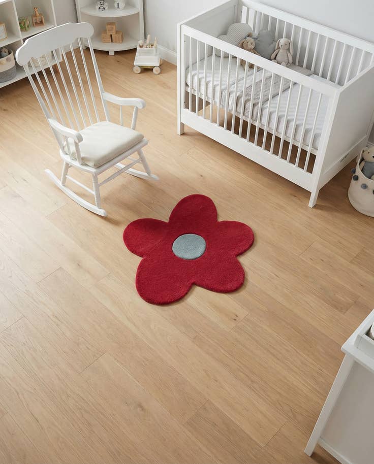 Detail image of 2' 2 x 2' 2 Happy Rugs Funky Flower Wool Round