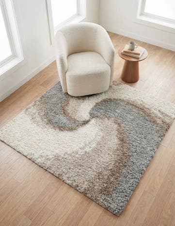 5' x 5' Soft Touch Shag Square Rug