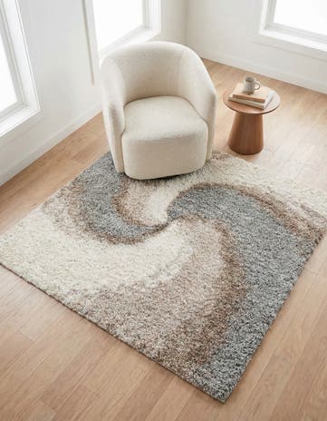 5' x 5' Soft Touch Shag Square Rug