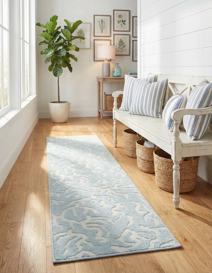 Detail image of  2' x 8'  Washable Sabrina Soto Indoor / Outdoor Runner Rug