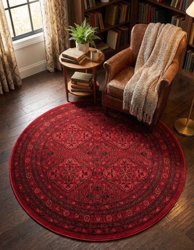 Detail image of 4' 1 x 4' 1 Bokhara Round Rug