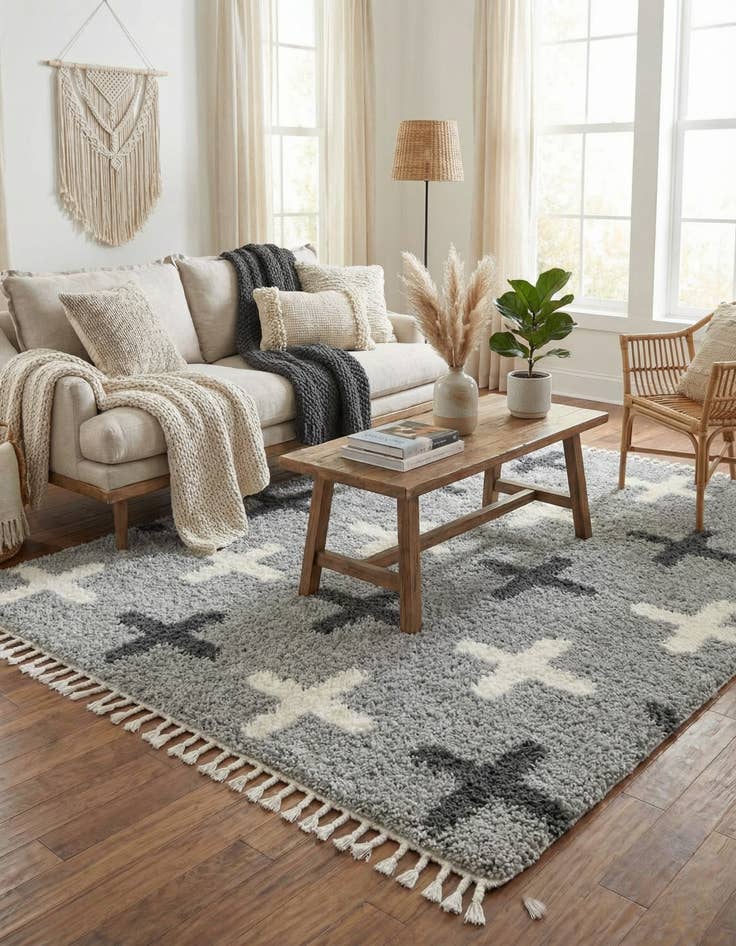 Detail image of 8' x 10' Athena Shag Rug