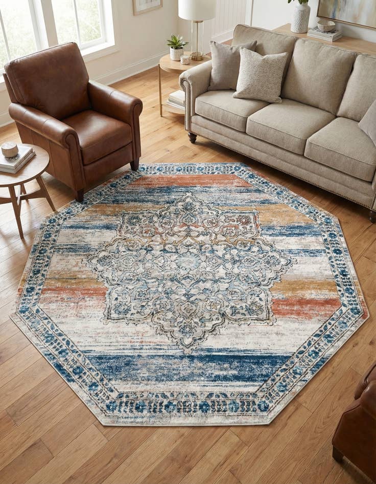 Detail image of 7' x 7' Nyla Octagon Rug