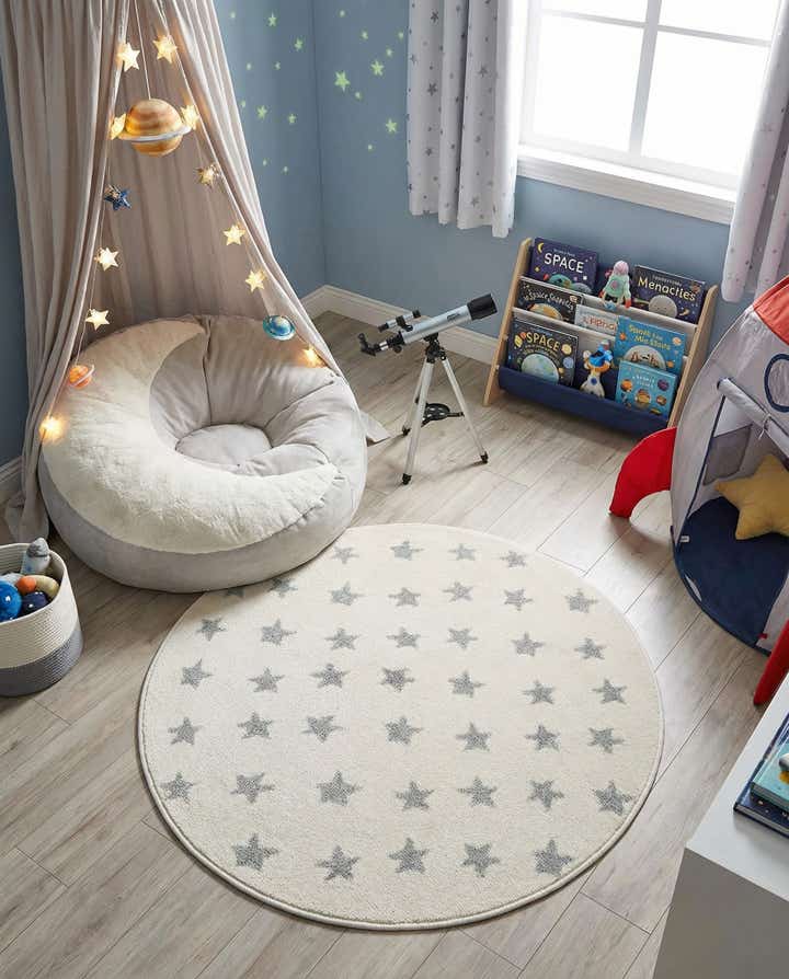 3' 3 x 3' 3 Whimsy Kids Round Rug