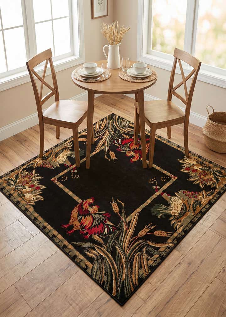6' x 6' Pastoral Square Rug
