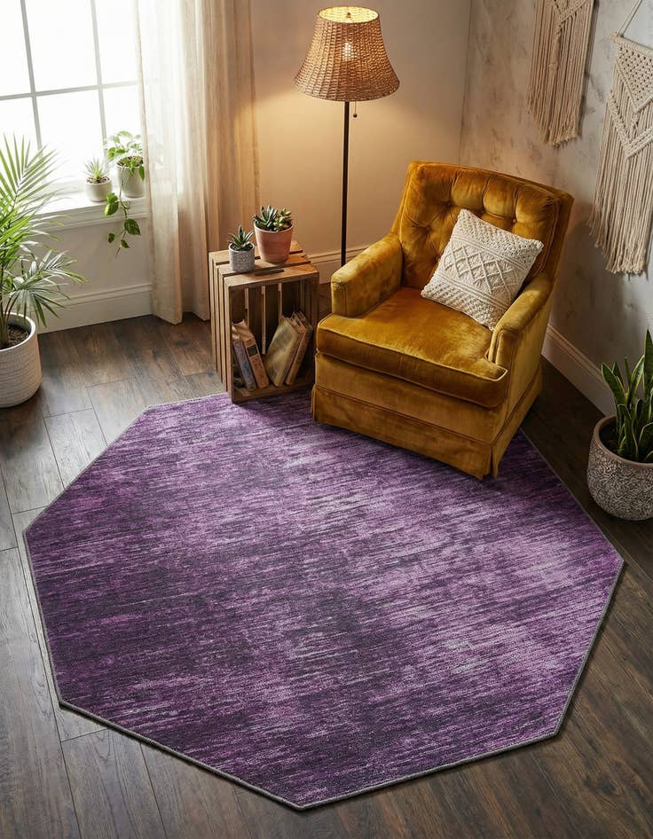 Detail image of 5' x 5' Asha Octagon Rug