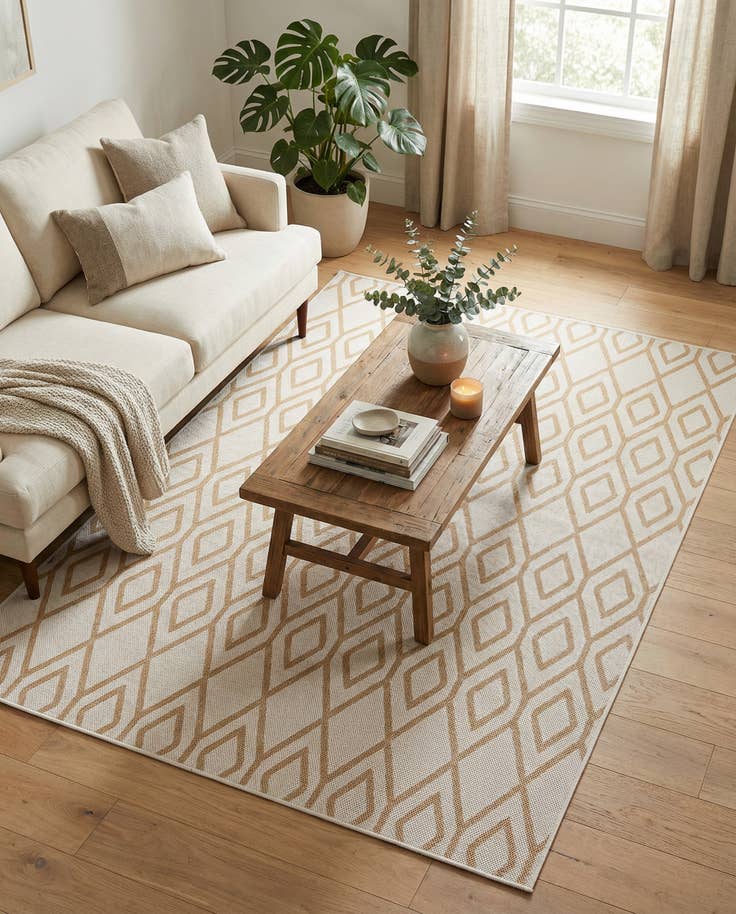 Detail image of 5' 3 x 8' Easy-Clean Jill Zarin Turks and Caicos Indoor / Outdoor Rug