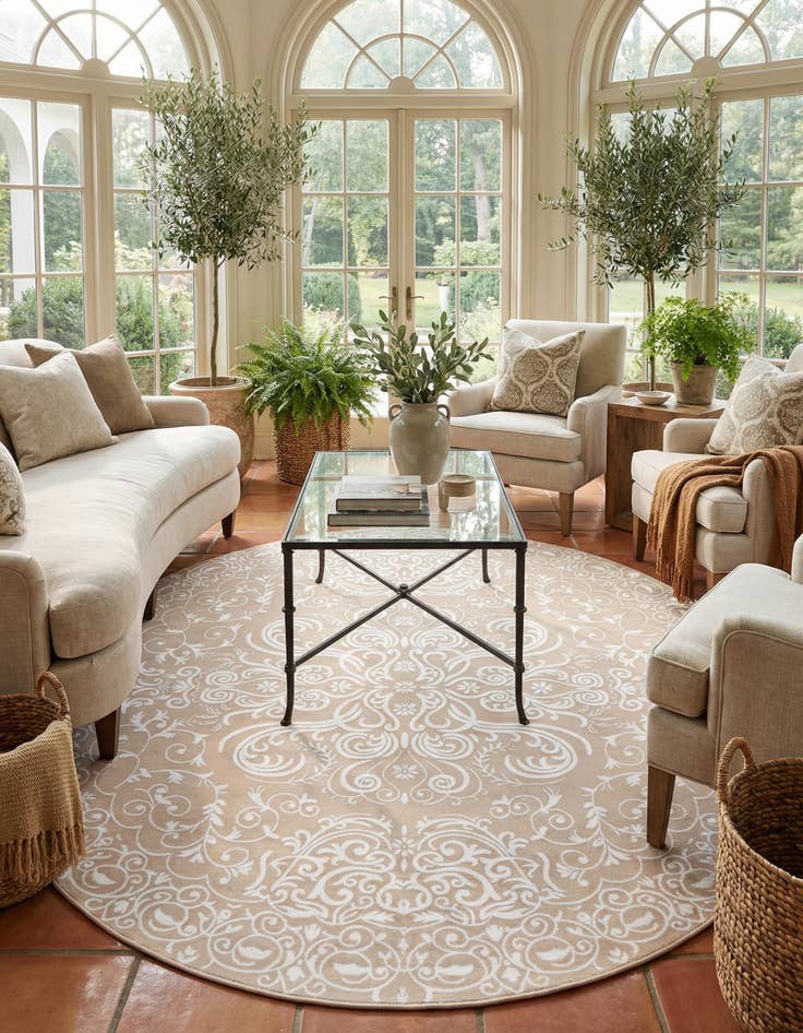 Detail image of 10' 8 x 10' 8 Himalaya Round Rug