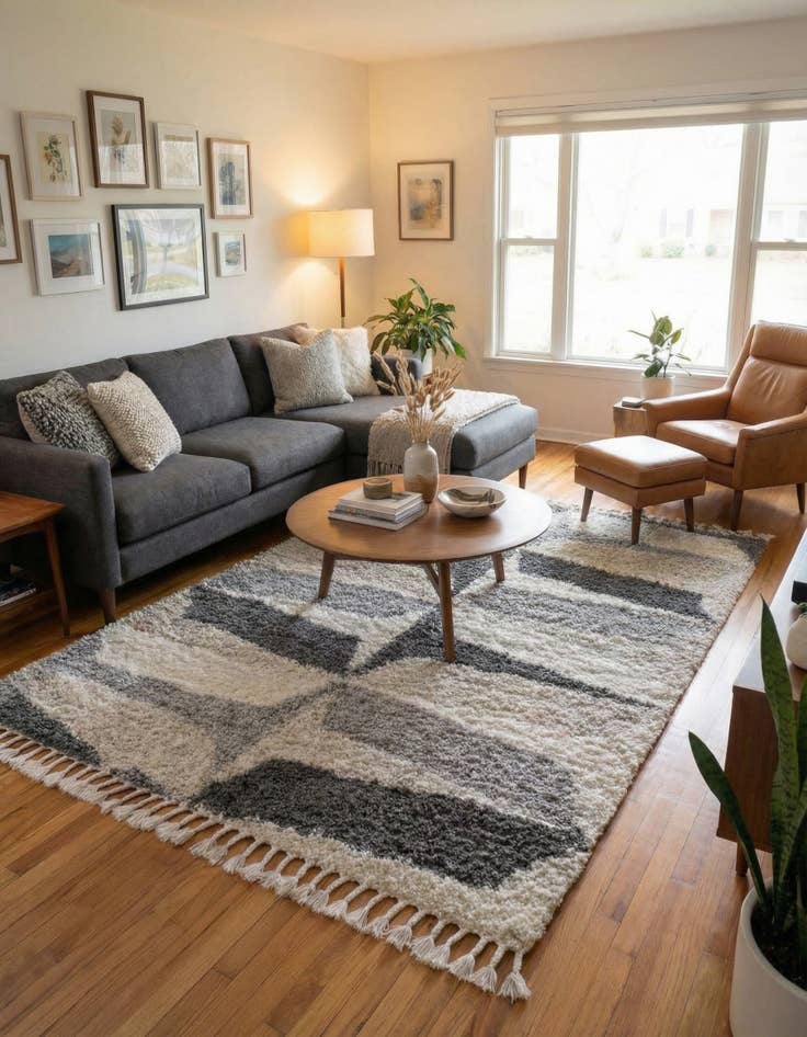 Detail image of 9' x 12' 2 Athena Shag Rug