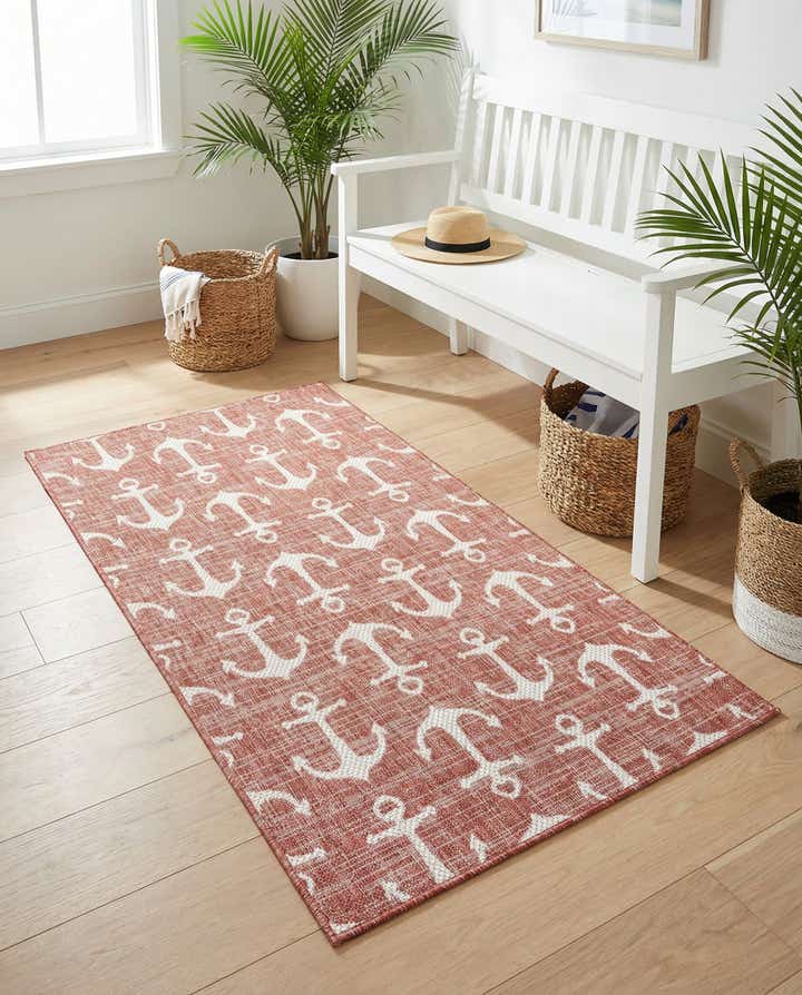 3' x 5' 3 Easy-Clean Coastal Indoor / Outdoor Rug