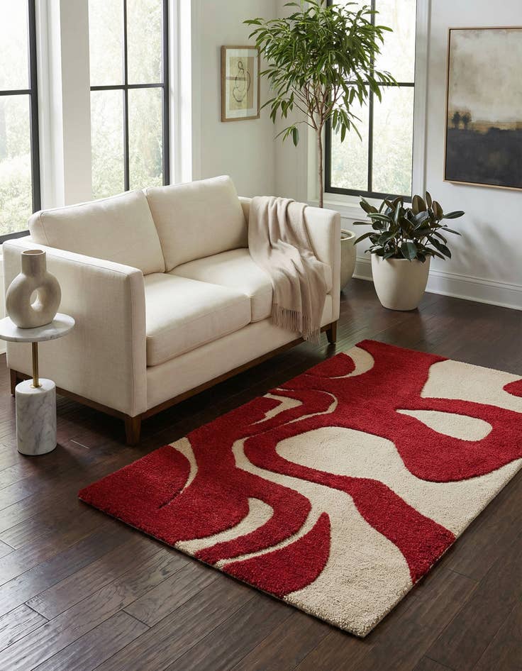 Detail image of  3' 3 x 5' 3 Handtufted Wool Rug