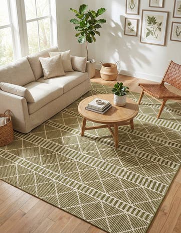 7' 10 x 10' Easy-Clean Lattice Indoor / Outdoor Rug