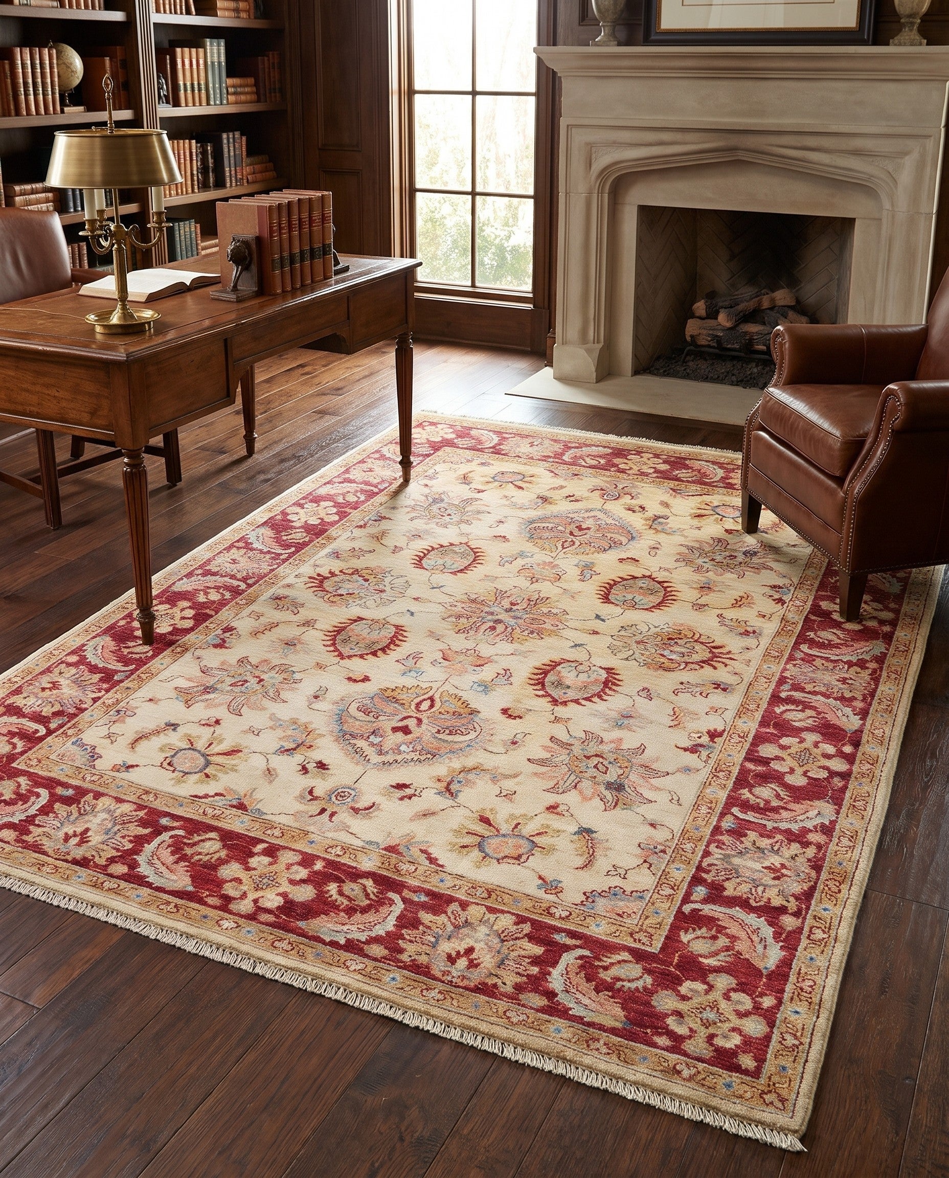 5' x 6' 10 Hand Knotted Ziegler Rug