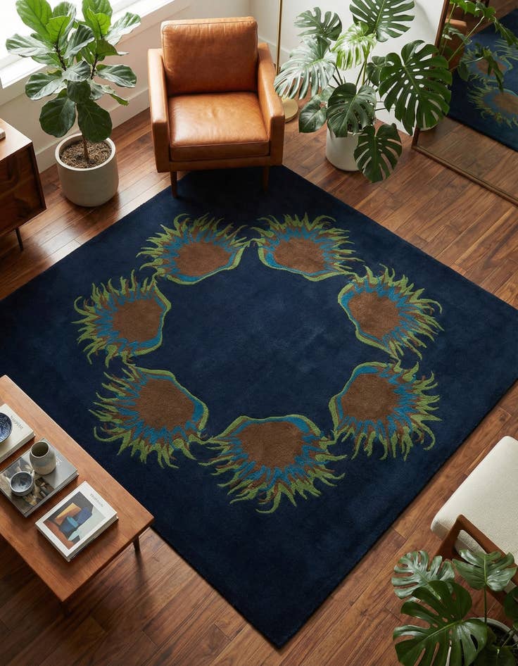 Detail image of 7' 5 x 7' 7 Luna Square Rug