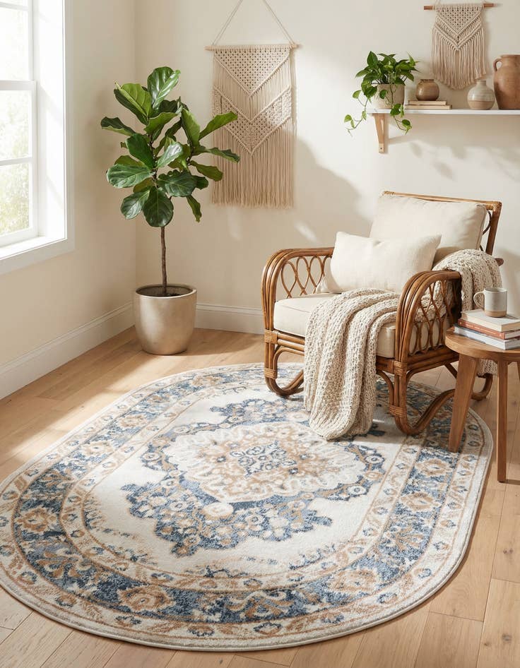 Detail image of 4' x 6' Oxford Oval Rug