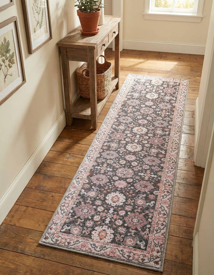 Detail image of 2' x 8' Washable Timeless Runner Rug