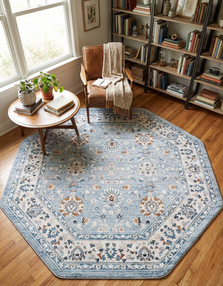 Detail image of 7' 10 x 7' 10 Charlotte Octagon Rug