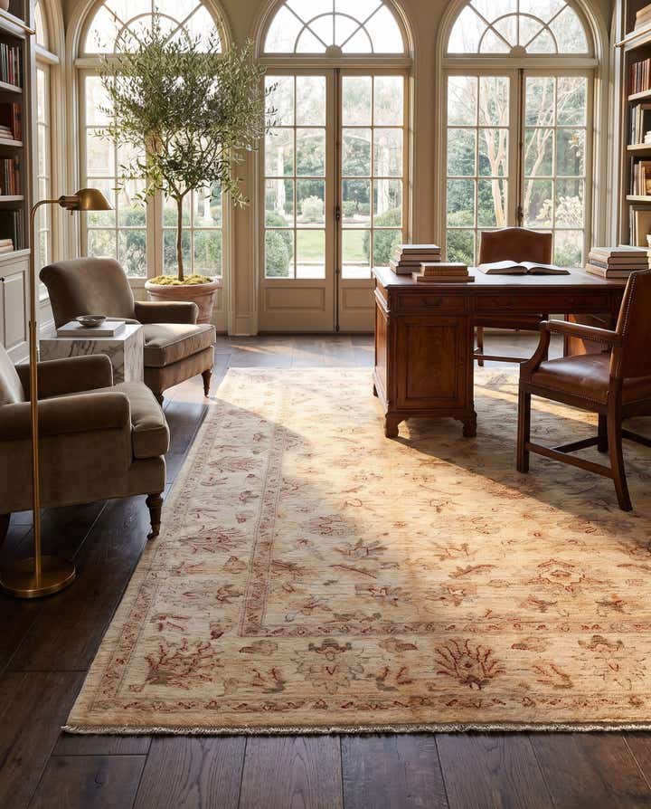 8' 3 x 9' 8 Hand Knotted Ziegler Rug