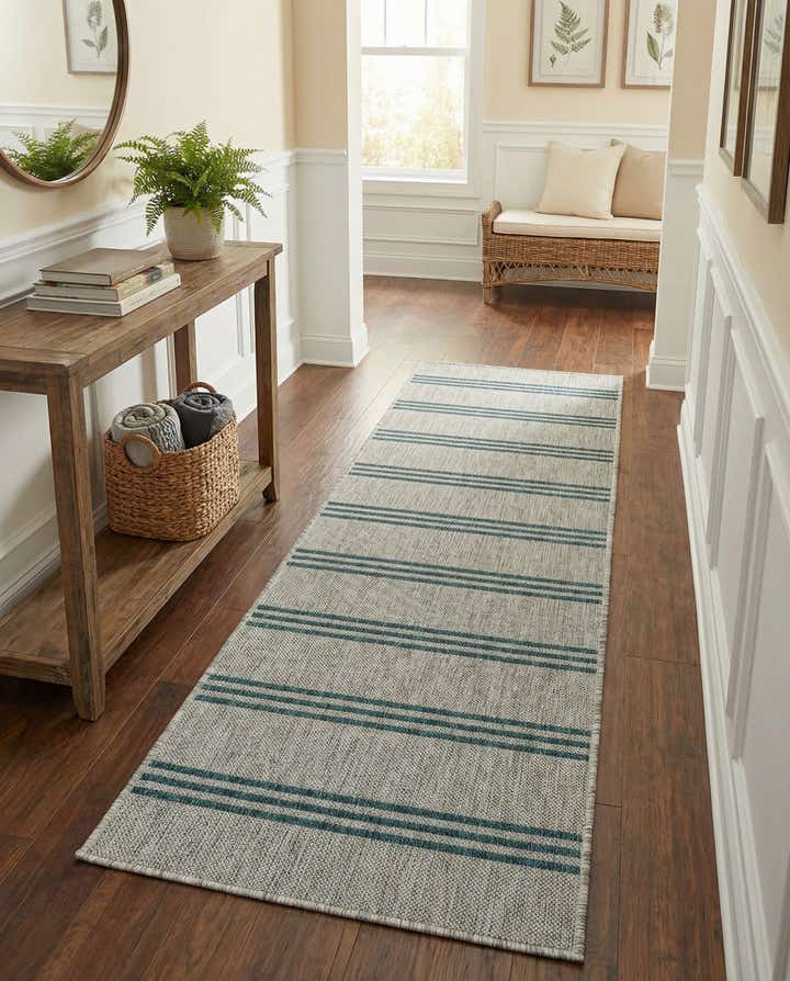 2' x 6' Easy-Clean Jill Zarin Anguilla Indoor / Outdoor Runner Rug
