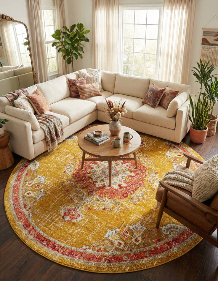 Detail image of 12' x 12' Madeline Round Rug