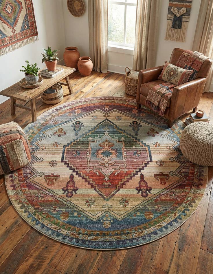 Detail image of 8' x 8' Isabella Round Rug
