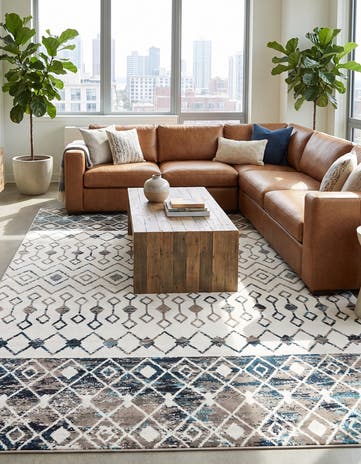 10' x 13' Moroccan Trellis Rug