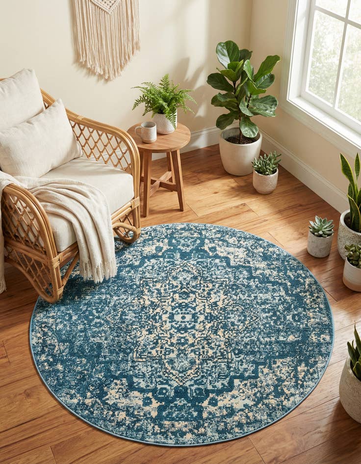 Detail image of 4' x 4' Amulet Round Rug