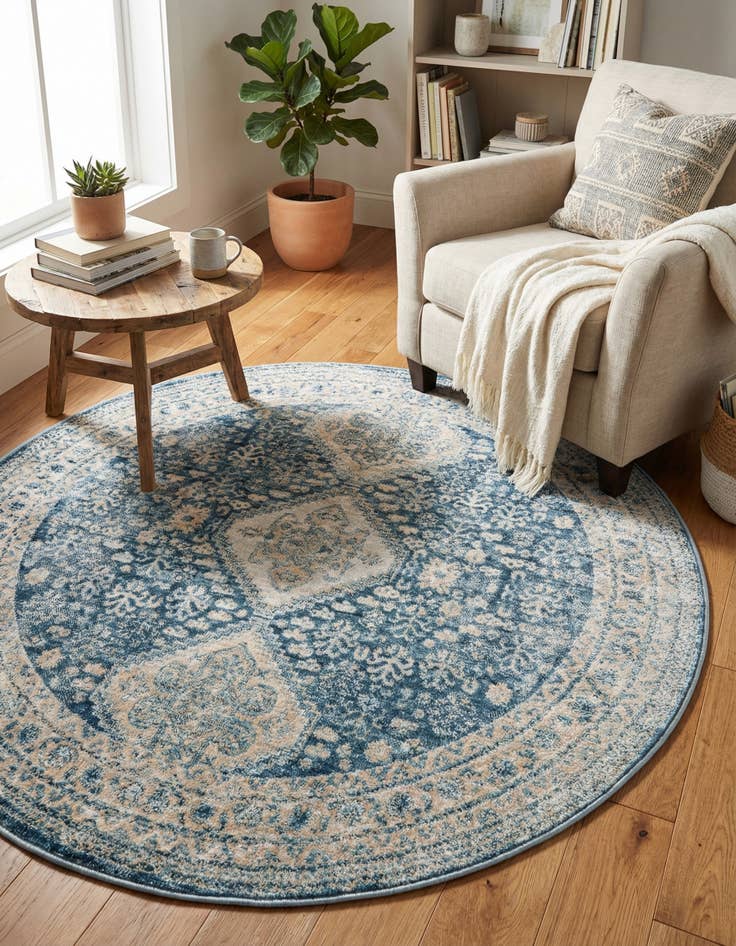 Detail image of 4' x 4' Newport Round Rug