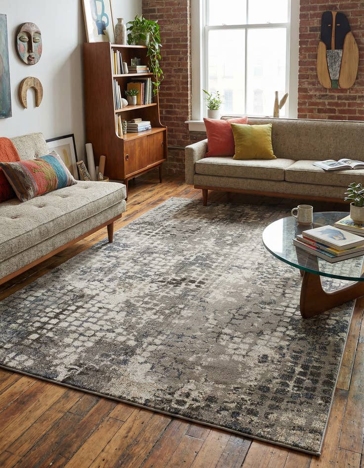 Detail image of 5' x 8'  Washable Spectrum Rug