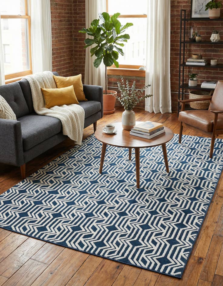 Detail image of 5' 3 x 8' Vince Camuto Rug