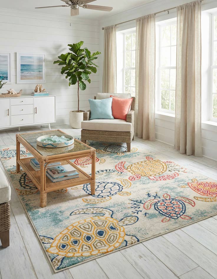 Detail image of 7' 1 x 10' Washable Amalfi Rug