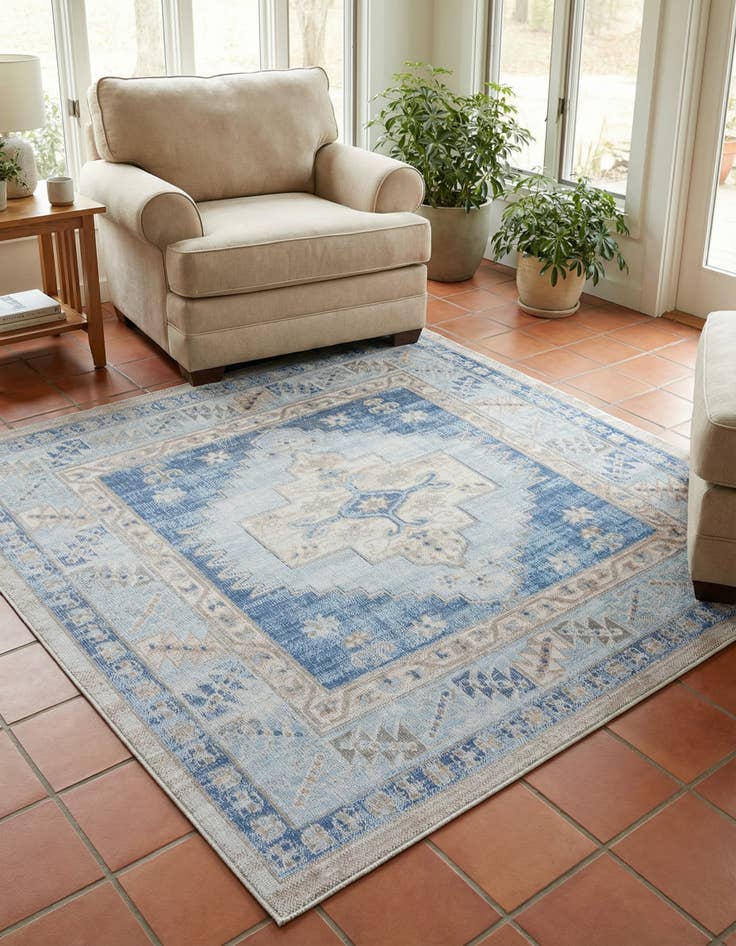 Detail image of 5' 3 x 5' 3 Whitney Square Rug