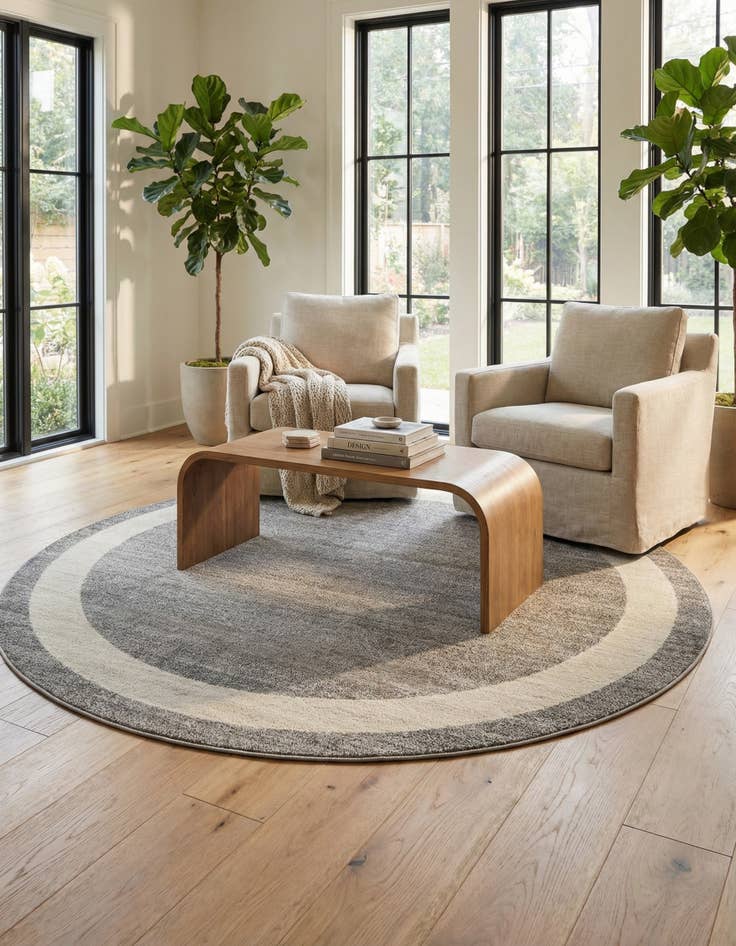 Detail image of 7' 10 x 7' 10 Angelica Round Rug