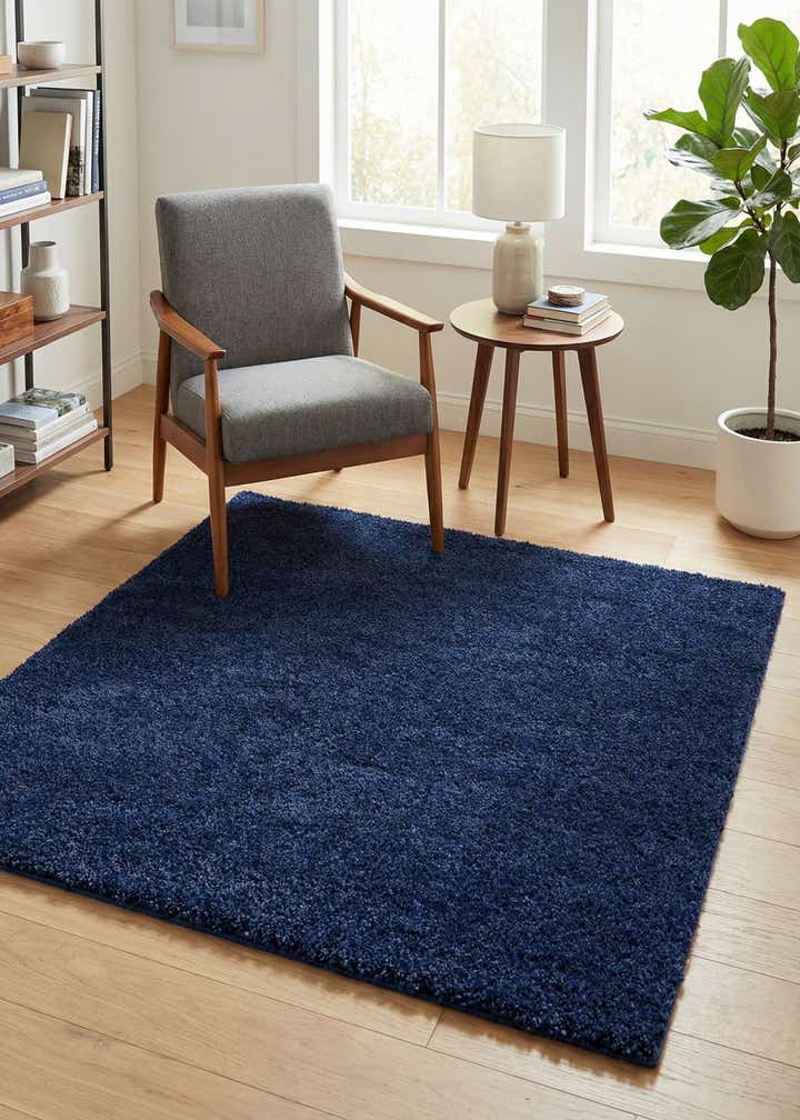 5' 3 x 5' 3 Solid Frieze Square Rug
