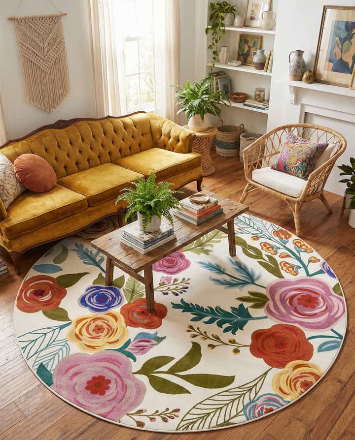 240cm x 240cm Blossom Tapis Rond